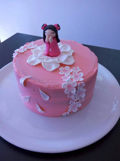 Una foto de Tarta muñeca japonesa
