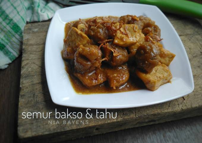 Resep Semur Bakso And Tahu Oleh Dapurtehnia Cookpad