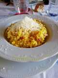Risotto con porro,zafferano e speck