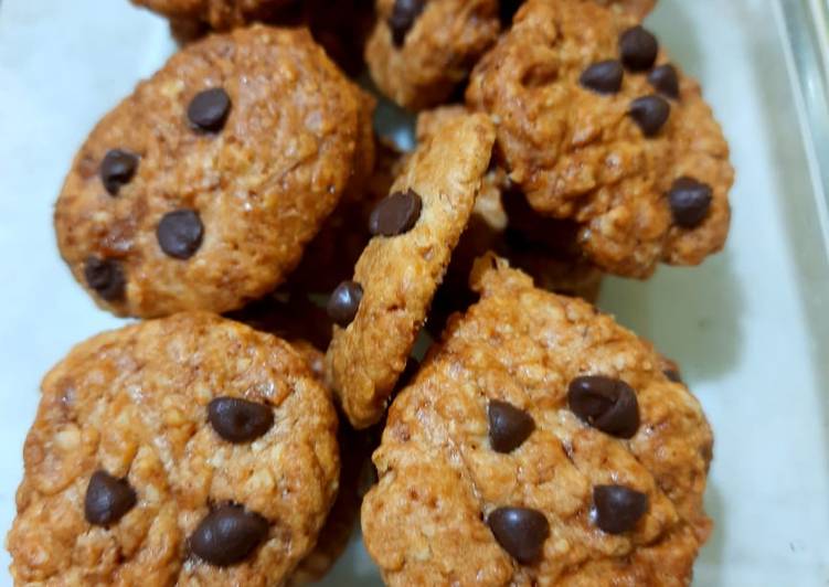 Oat Meal Choco Chip Cookies