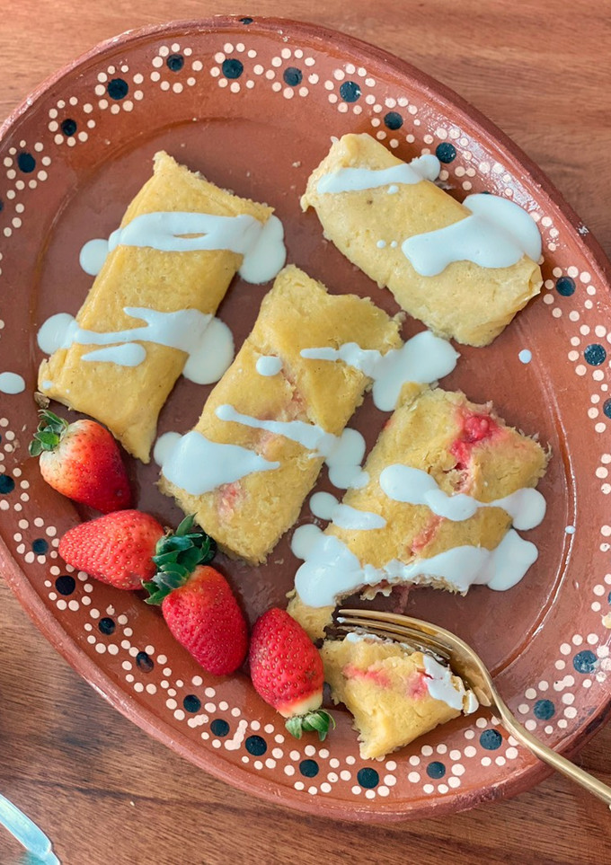 Una foto de Tamales de elote dulces sin azúcar