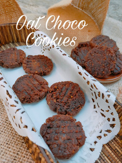 Foto resep Oat Choco Cookies (No Mixer, No Oven)