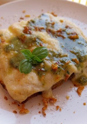 Foto principal de Canelones de carne asada con toque de pesto de nueces