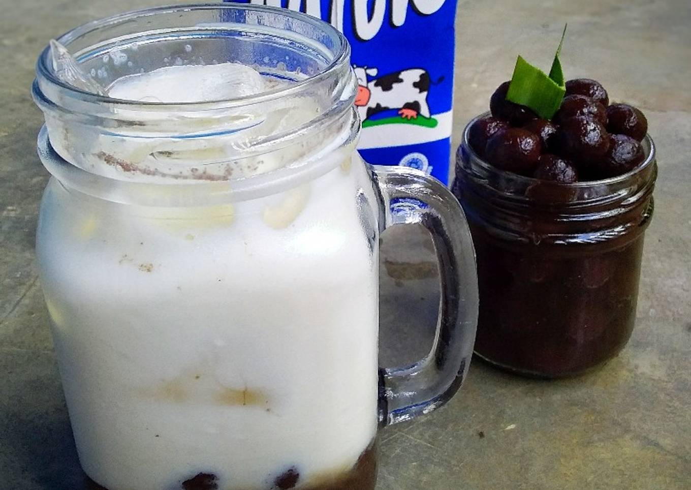 Iced Milk Boba Brown Sugar
