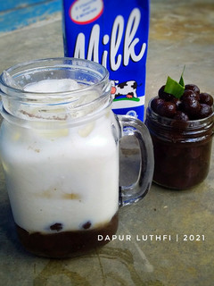 Foto resep Iced Milk Boba Brown Sugar