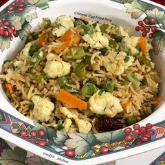 A picture of Chinese Egg Fried Rice.