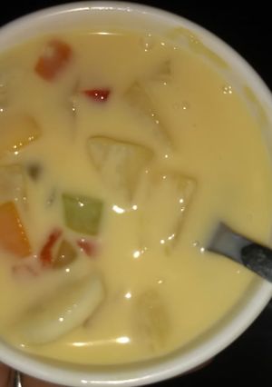 A picture of Fruit custard.