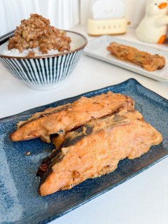 Foto resep Baked Salmon Creamy Miso Bisa Airfryer