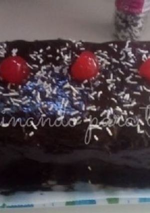 Una foto de Tarta de dos chocolates