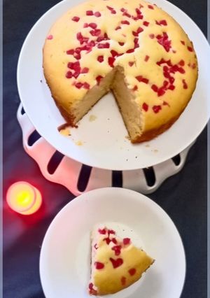 A picture of Orange tutti fruit cake.