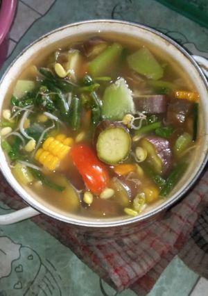Foto resep Sayur asem segar bumbu terasi