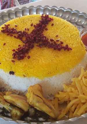 عکسی از دستور زرشک پلوی من