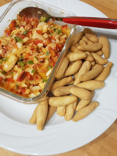Una foto de Salpicón de rape y gambas