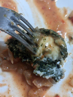 Una foto de Ñoquis rellenos de acelga y ajo