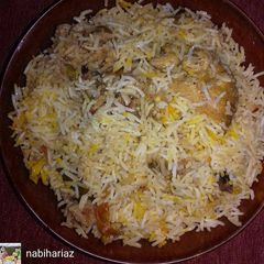 A picture of Chicken Biryani.
