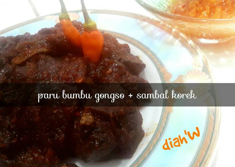 Resep Bumbu gongso + sambal korek yang Lezat