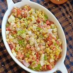 A picture of Winter Special Healthy Jowar and Mixed Vegetables Salad/ Millets and Veggies Weightloss Salad.