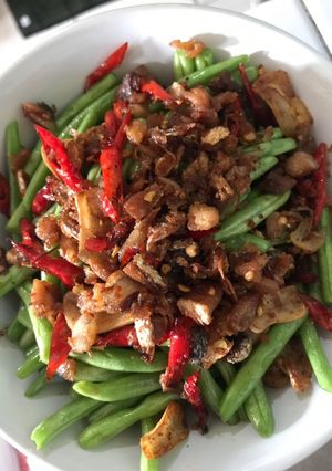 Foto resep Tumis buncis asin jambal