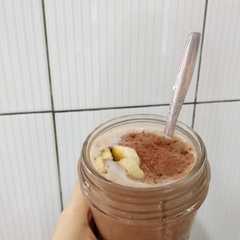 รูปของ Choco banana smoothie healthy version