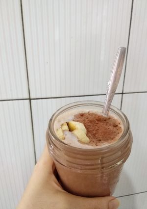 Foto resep Choco banana smoothie healthy version