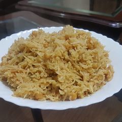 A picture of Chickpea Pulao.