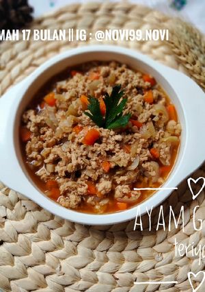 Foto resep Ayam giling teriyaki (mpasi)