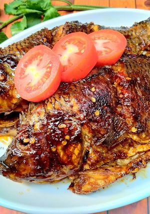 Foto resep Ikan mujaer bakar teflon pedas manis