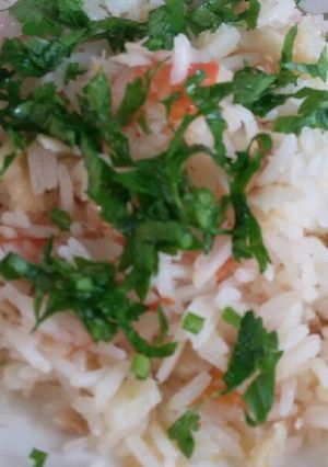 Foto de Arroz com bacalhau