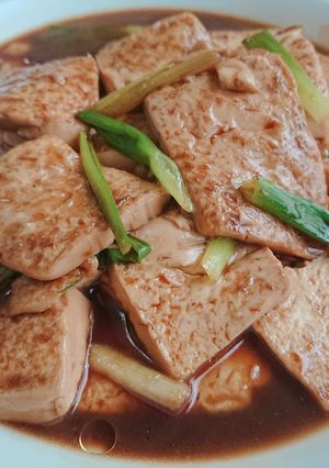 蔥燒豆腐 的食譜成品照片