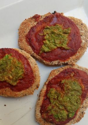 Una foto de Milanesas de berenjena