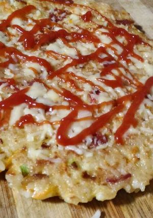 Foto resep Omelet Nasi Smoked Beef Cheese