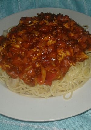 Foto resep Spaghetti Bolognese Instan