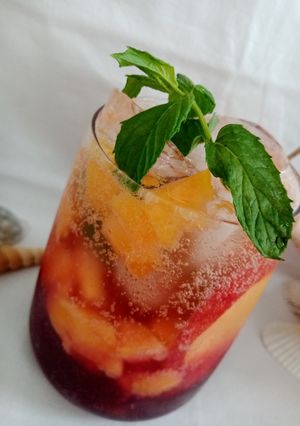 O poză a rețetei Cocktail din fructe super aromat 🍹🍹.