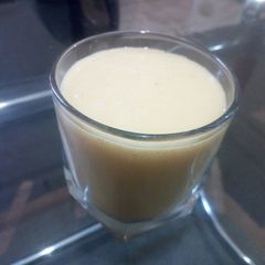 A picture of Mango and orange smoothie #mykidsfavouritedishcontest.