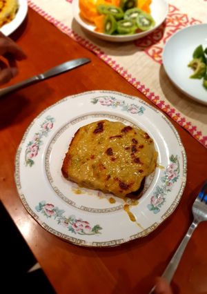 A picture of Mum's Welsh rarebit.