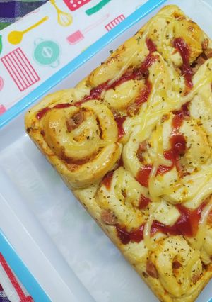 Foto resep ❤️ Pizza Roll Empuuuk (Killer Soft Bread)~