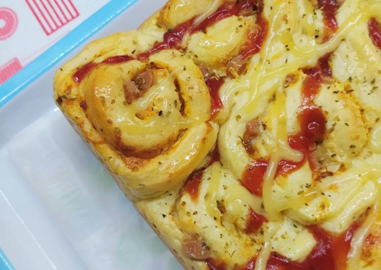 Bagaimana Membuat ❤️ Pizza Roll Empuuuk (Killer Soft Bread)~ Anti Gagal