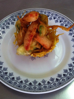 Una foto de Tempura de verduras
