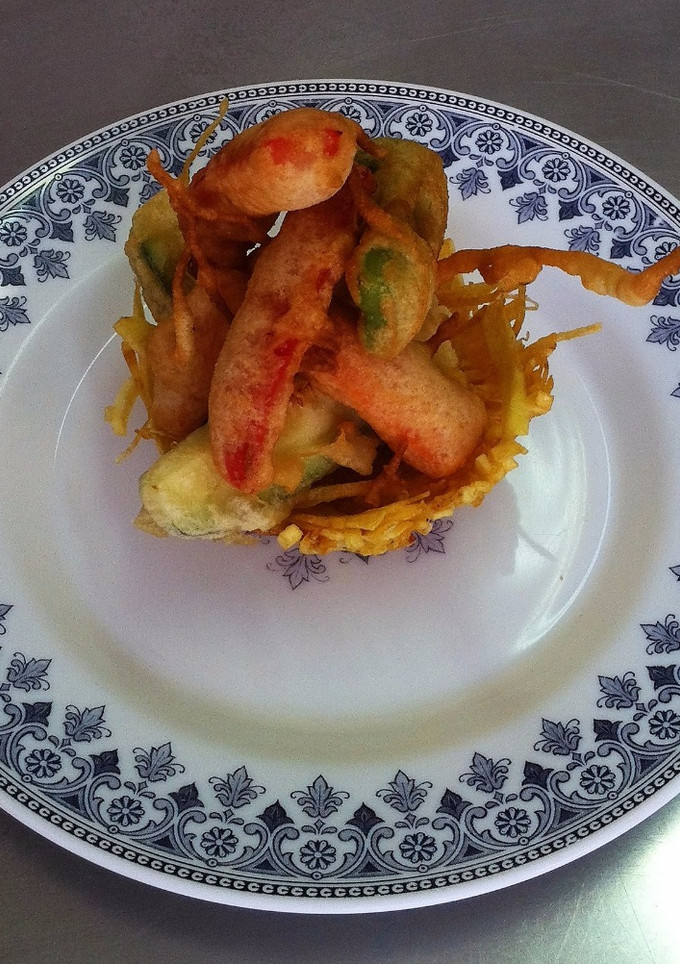 Una foto de Tempura de verduras
