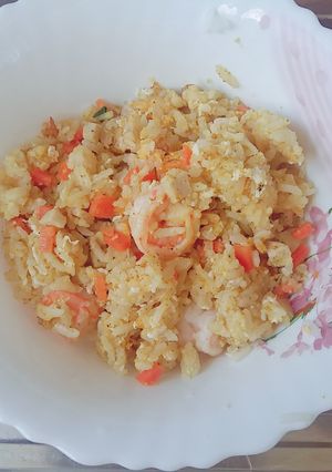 รูปของ ข้าวผัดผงกะหรี่กุ้ง
