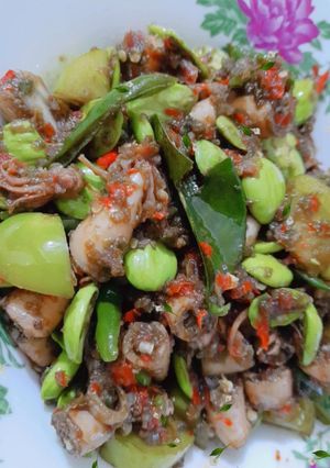 Foto resep Cumi asin petai