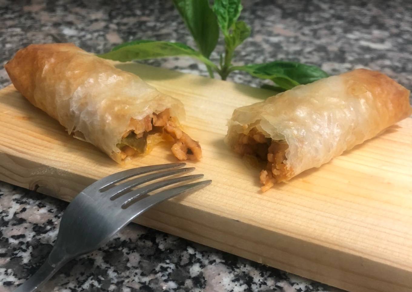 Rollitos-burritos de pollo