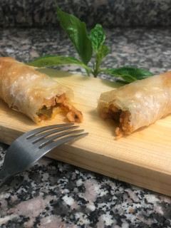 Una foto de Rollitos-burritos de pollo