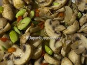 Gambar tumis jamur kancing pete