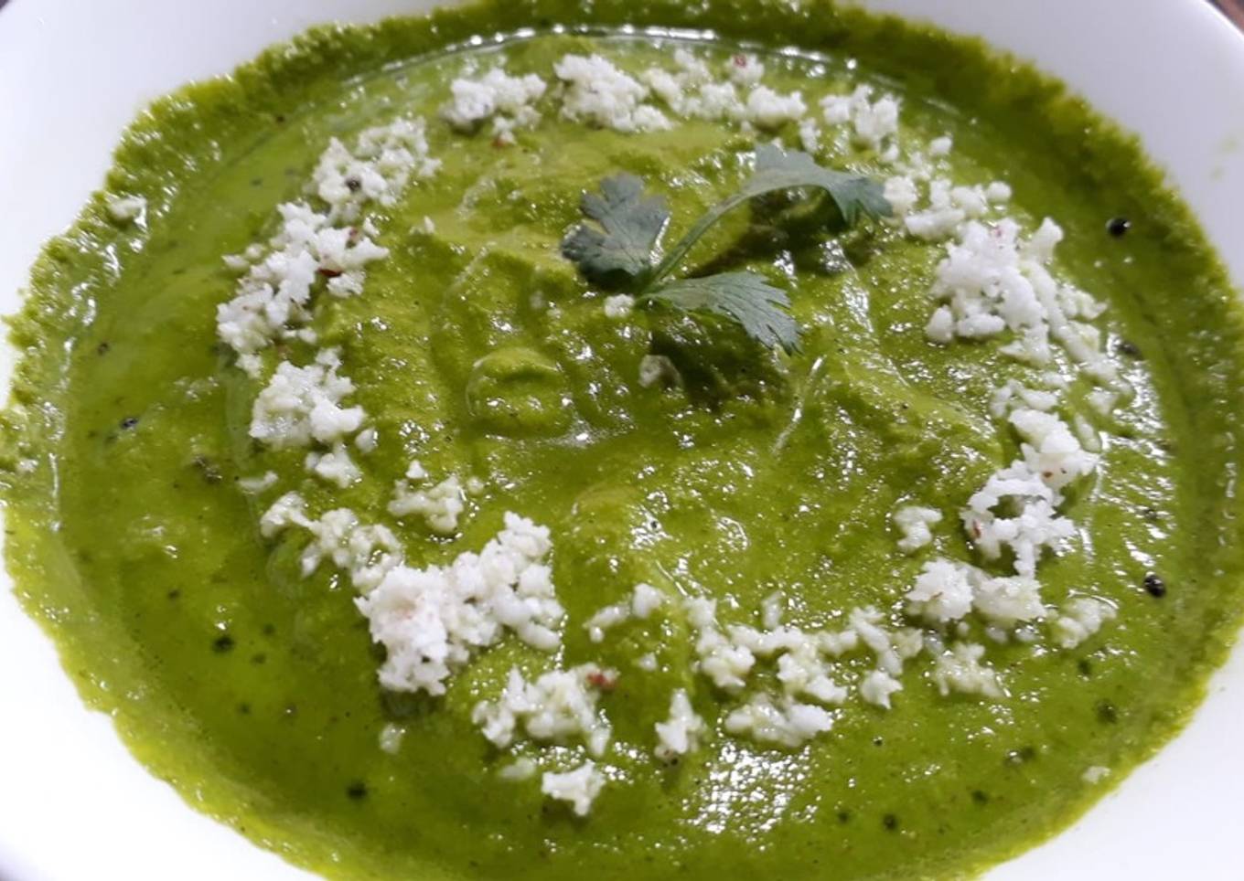 Coconut and coriander chutney