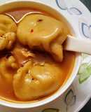Chicken momo soup
