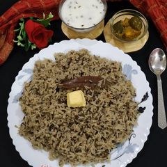 A picture of Khichdi (Urad Dal Khichdi).