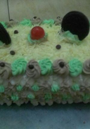 Foto resep Cake pandan moka