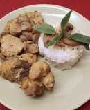 Chicken Fillets with Curry and Mushrooms