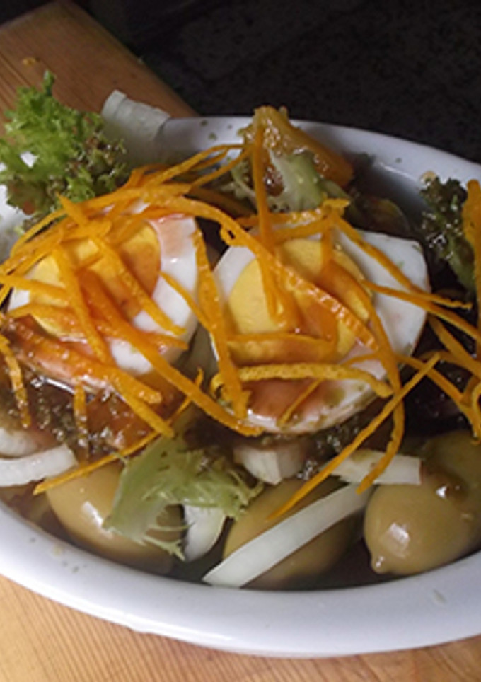 Una foto de Ensalada de naranja